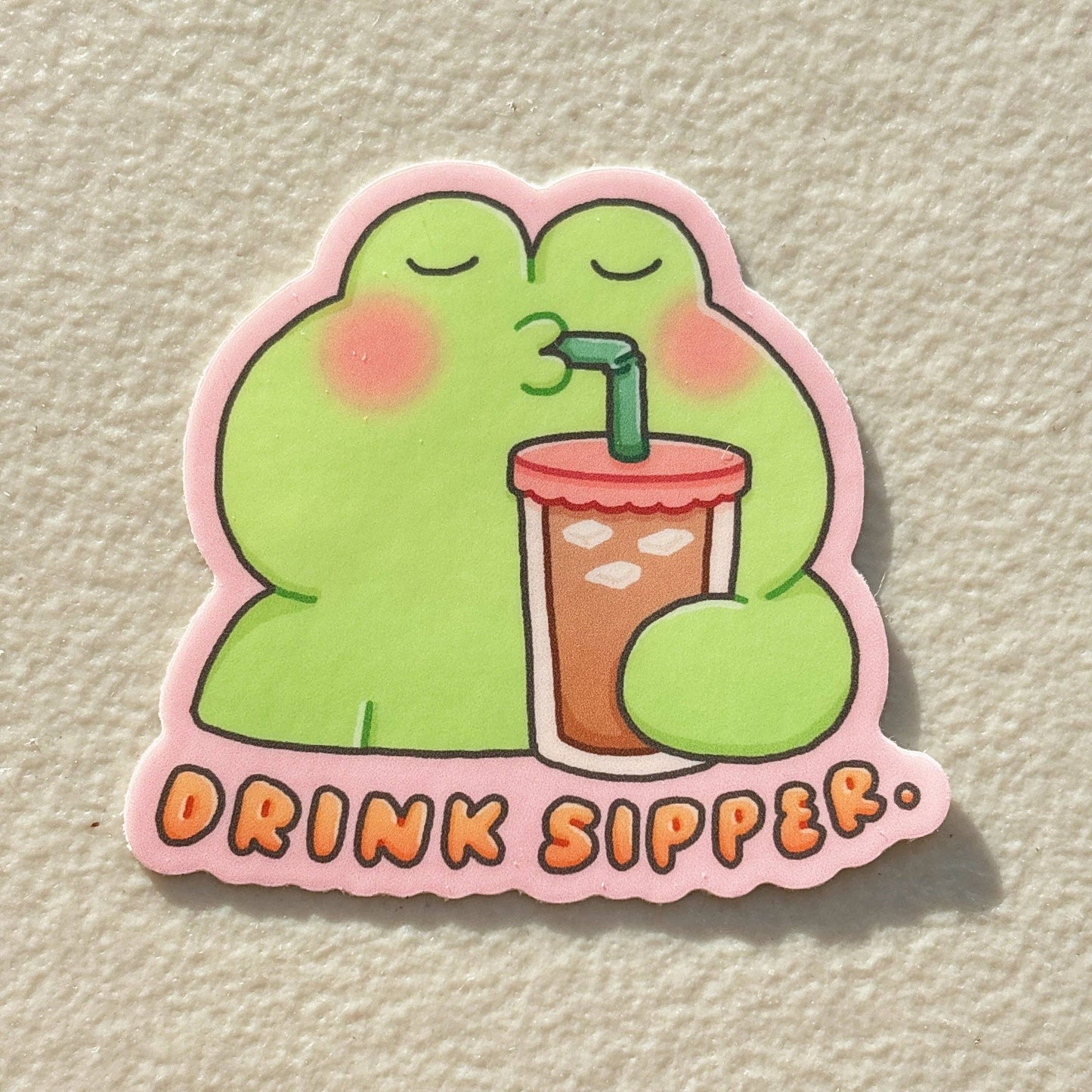Only 3 Braincells Orange Cat Sticker