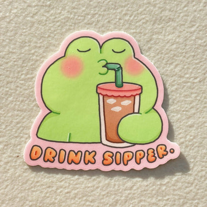 Only 3 Braincells Orange Cat Sticker