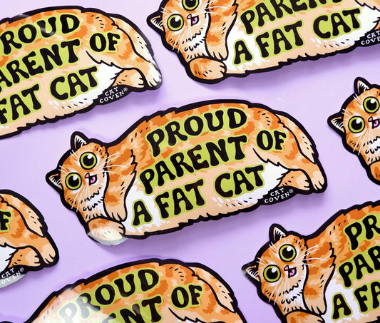 Fat Cat (Orange) - Bumper Sticker