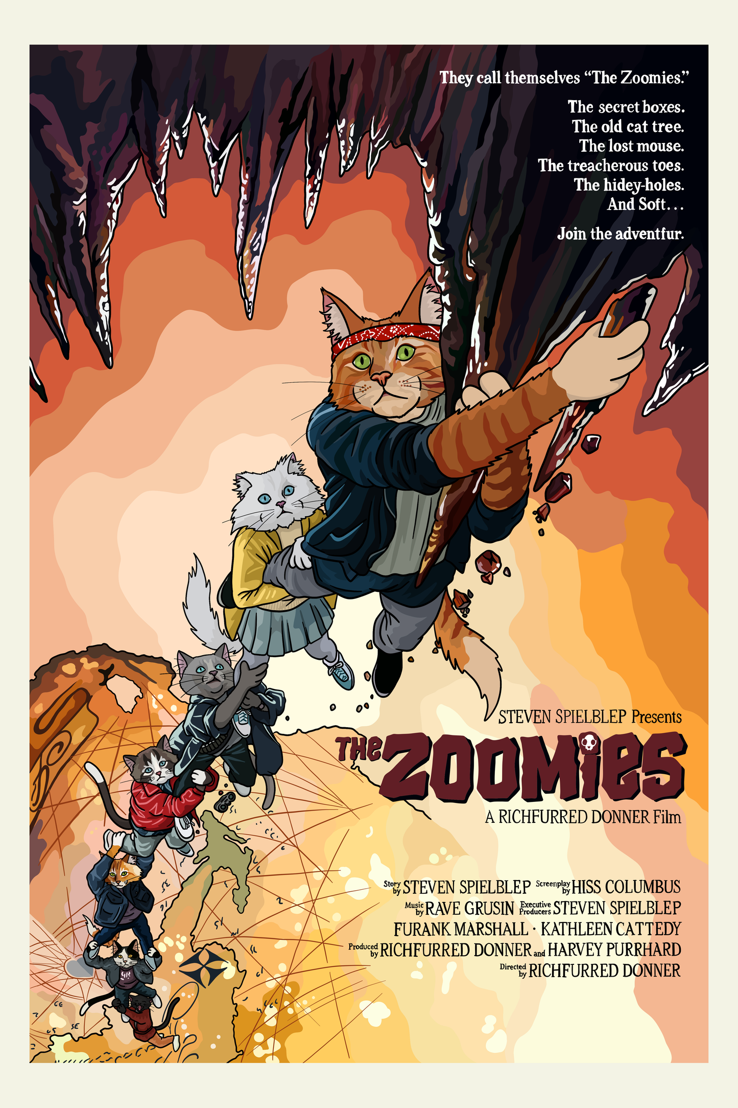 The Zoomies Unframed Print: 5x7"