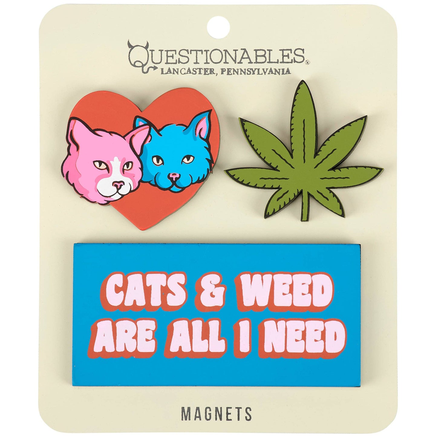 Cats & Weed All I Need Magnet Set
