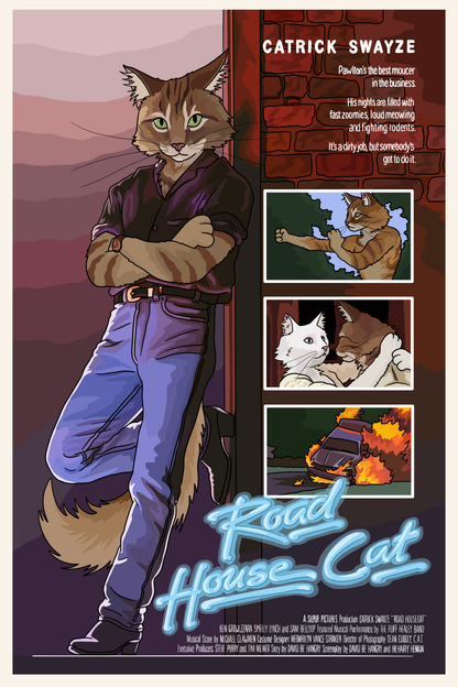 Road House Cat Unframed Print: 5x7"