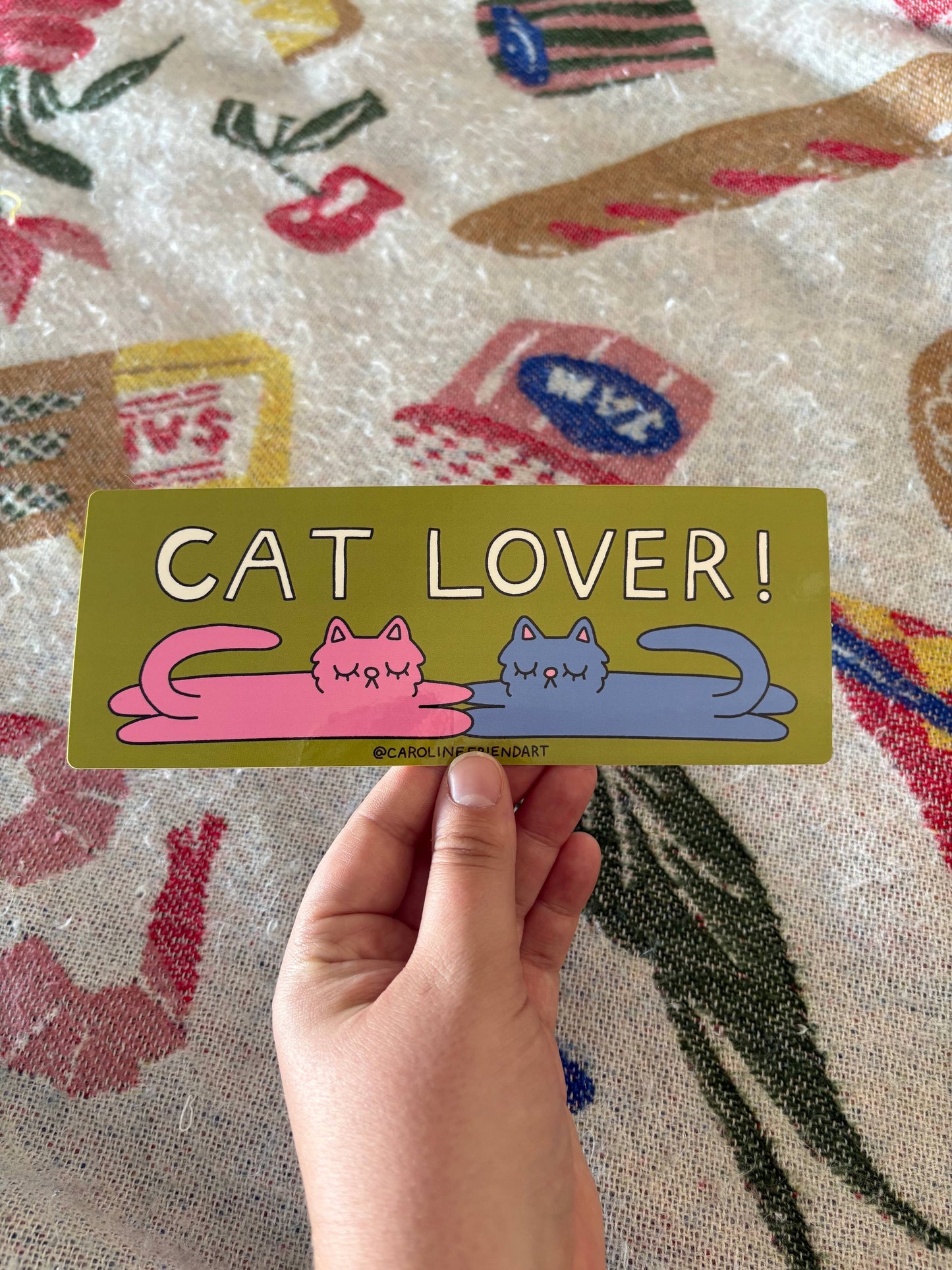 Cat Lover Bumper Sticker