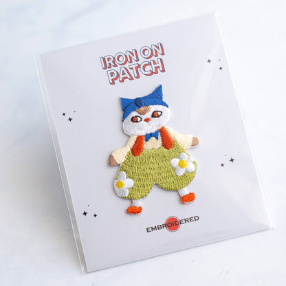 Cute Cats Holding Hands Iron On Patch