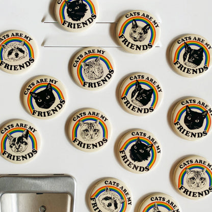Judgmental Black Cat Friend Magnet