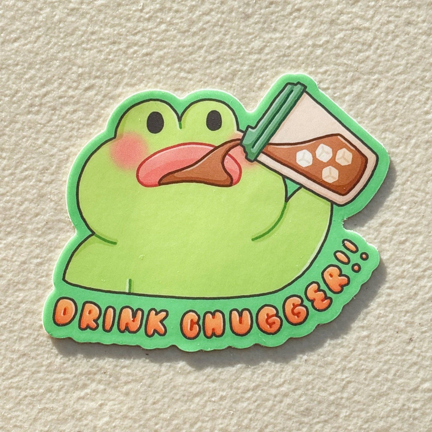 Only 3 Braincells Orange Cat Sticker