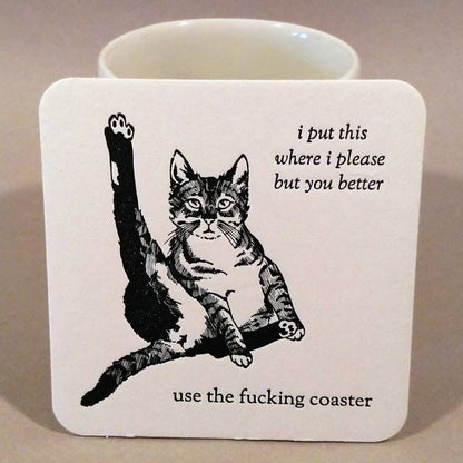 Use the [Explicit] Coasters Cat Butts Novelty Coasters