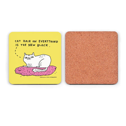 Cat Hair on Everything Coaster by Gemma Correll