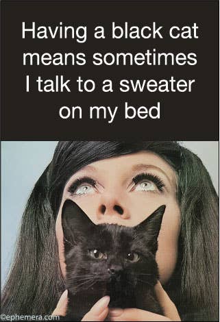 Having A Black Cat Magnet