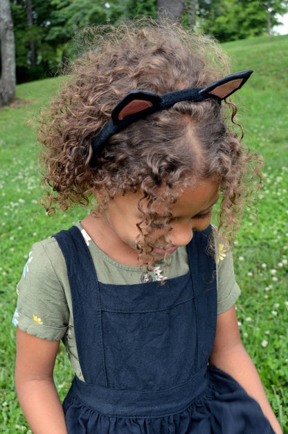 Black Cat Ear Headband