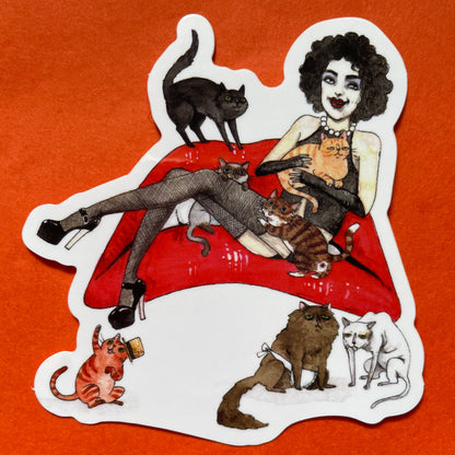 Rocky Hairball Picture Show 3" Frank-N-Furter Vinyl Sticker