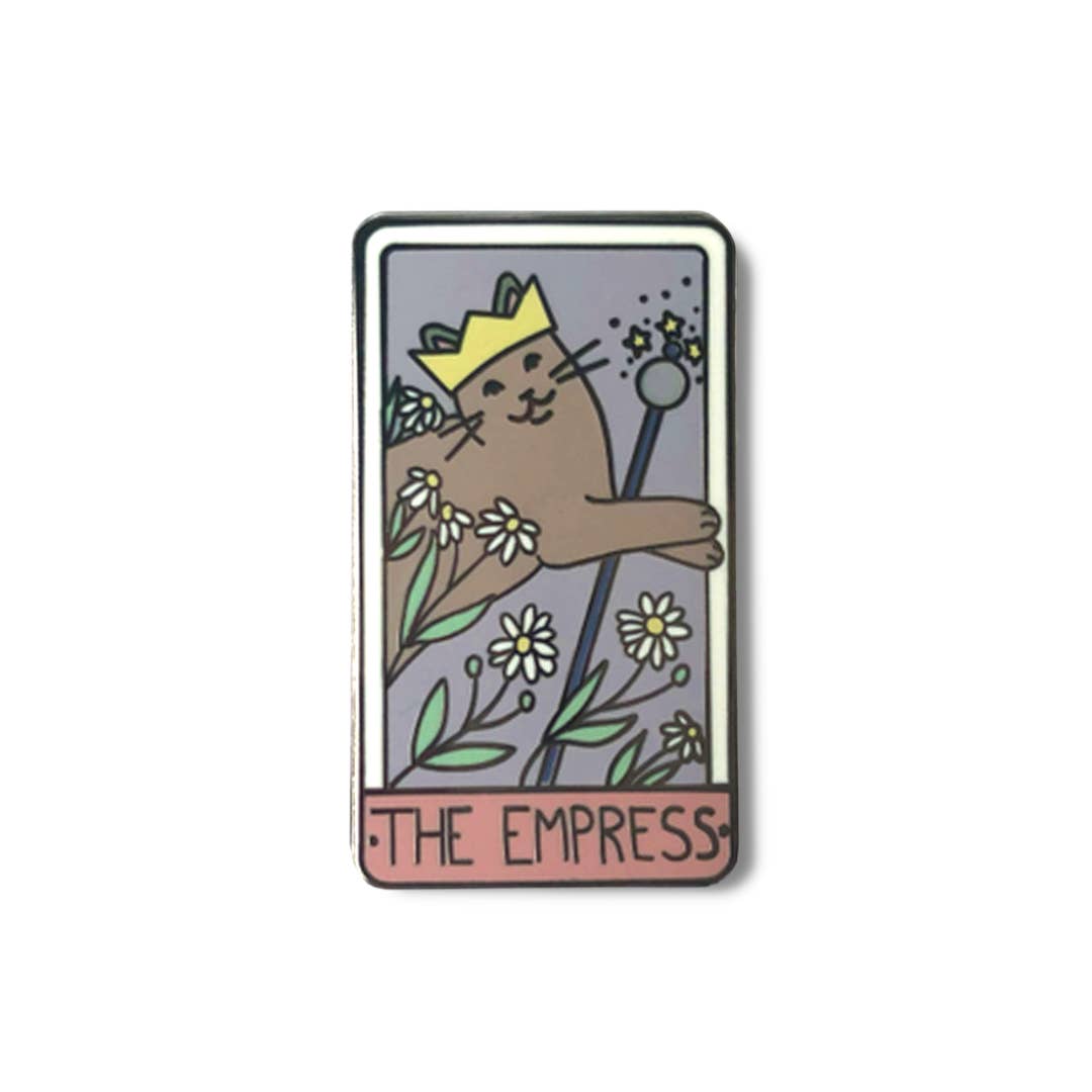 Cat Tarot Enamel Pin - The Empress