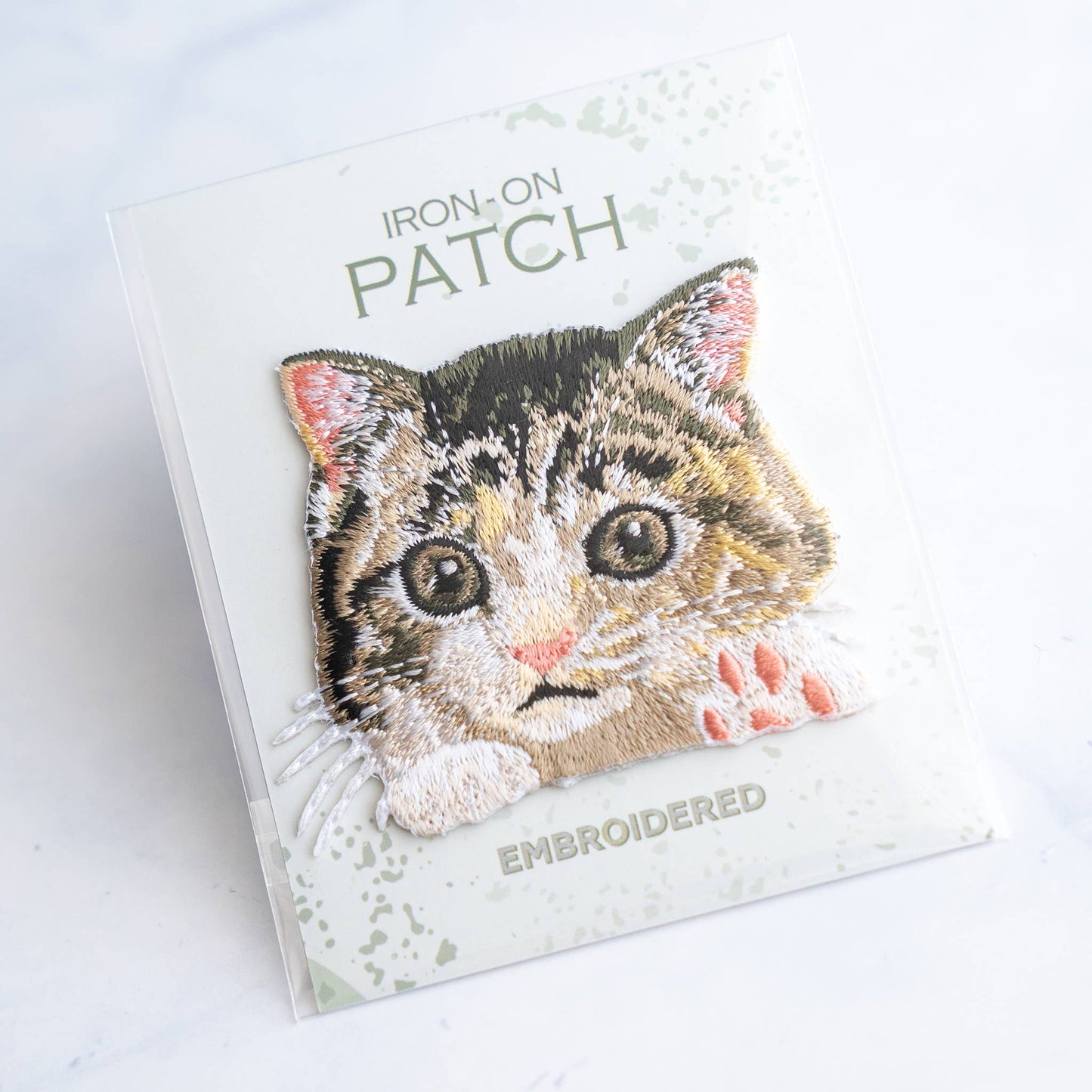 Orange Tabby Kitten Iron On Patch