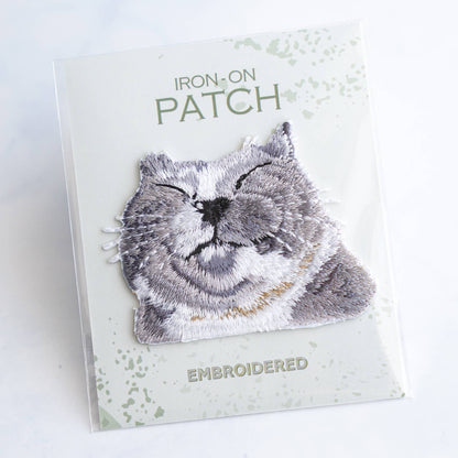 Tabby Cat Iron On Patch