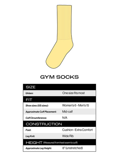 My Cat Is My Therapist Gym Crew Socks (One Size Fits Most)