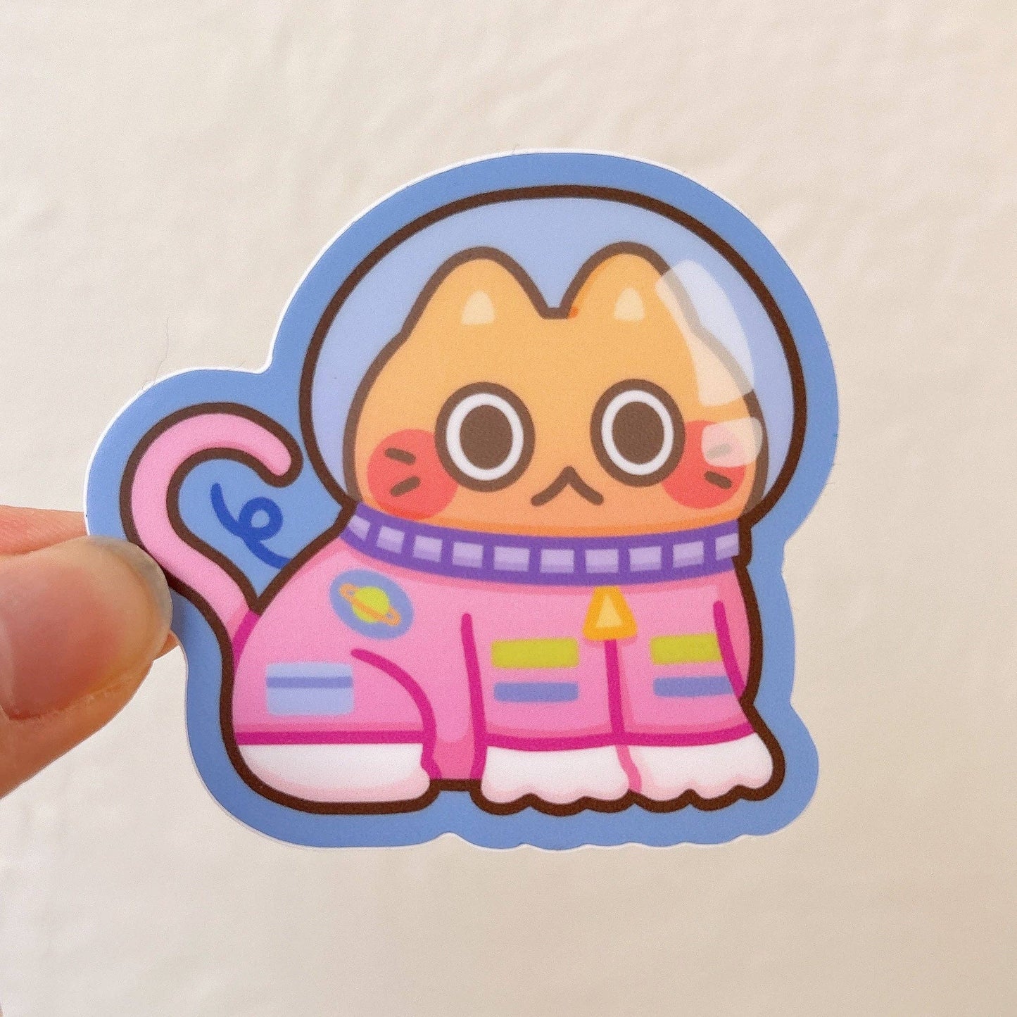 Astronaut Cat Vinyl Sticker