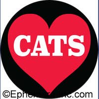 Love Cats Round Magnet
