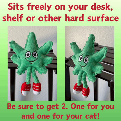 Weed Leaf Catnip Cat Toy "Lil' MJ"