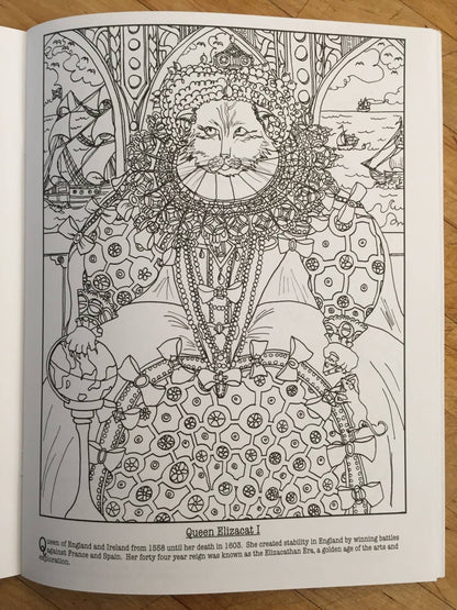 Costumed Cats, A Coloring Book Collection Of Great Cats In History!