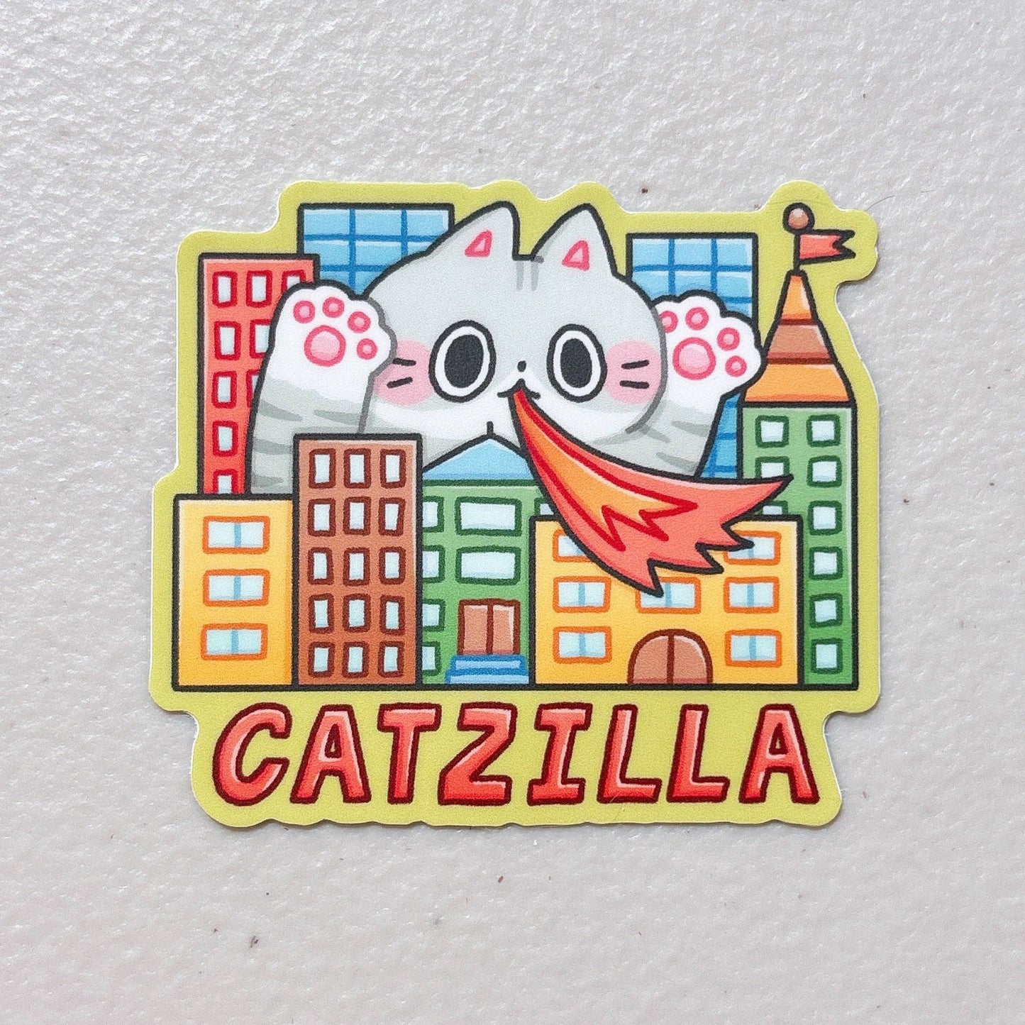 Catzilla Cat Sticker