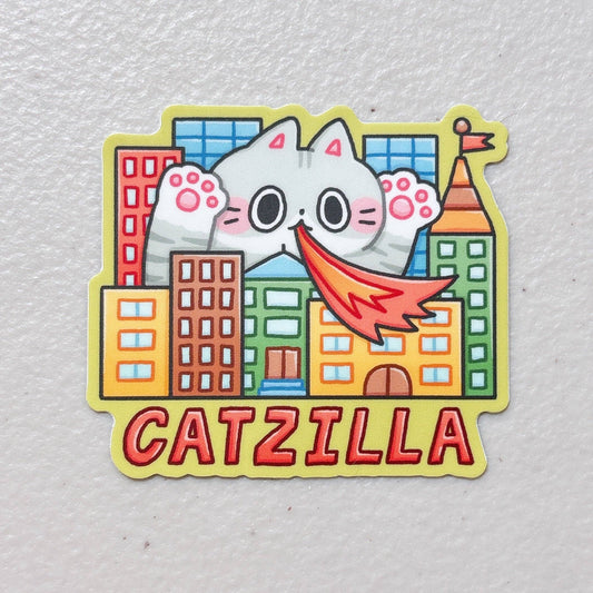 Catzilla Cat Sticker