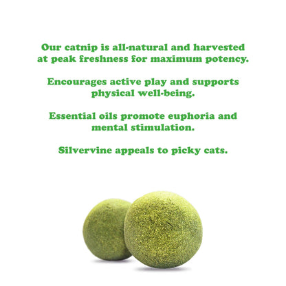 Meowijuana® Purrple Passion Compressed Catnip Ball 2 pack