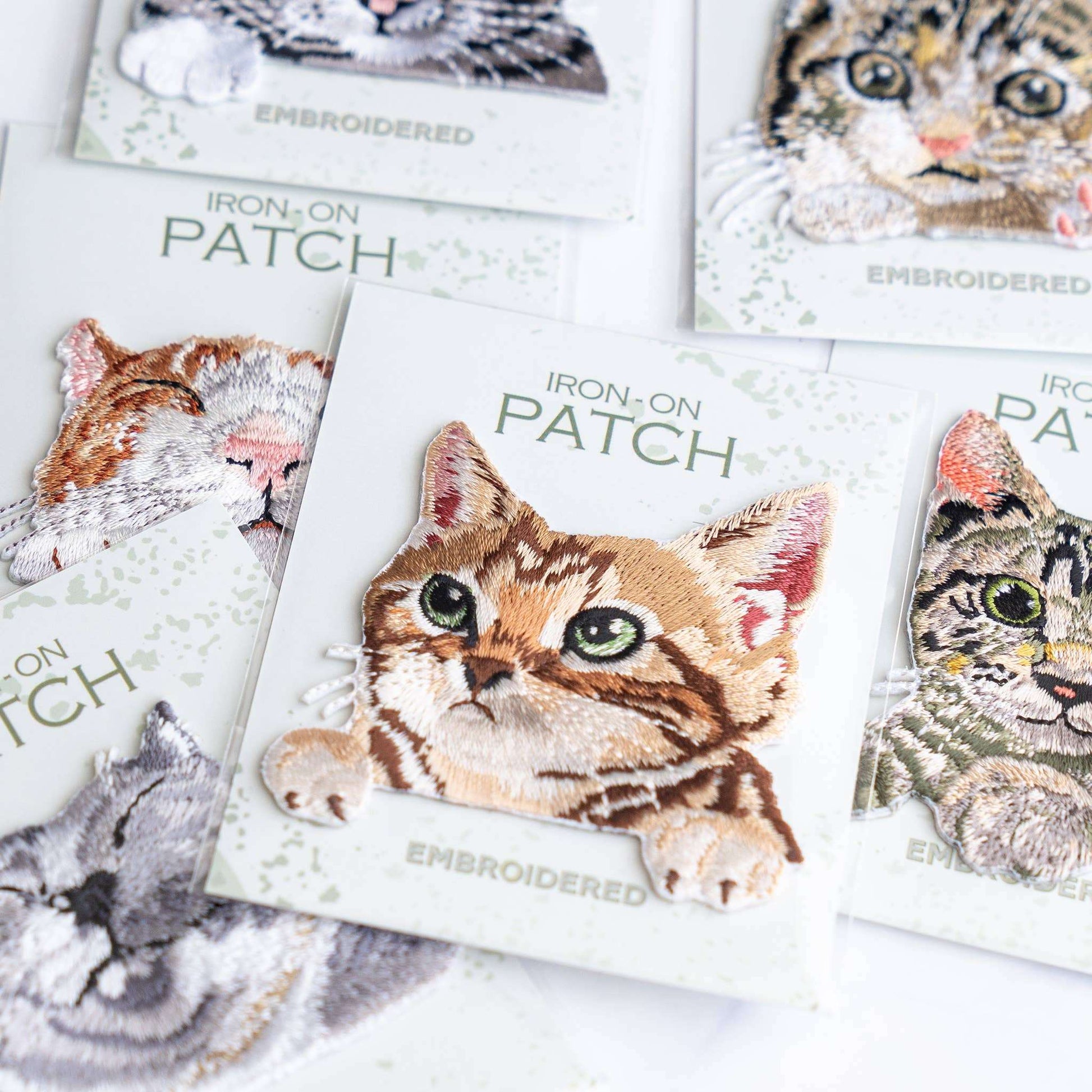 Tabby Cat Iron On Patch