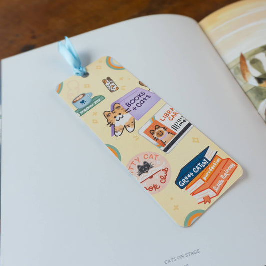 Purrfect Reads Cat Bookmark