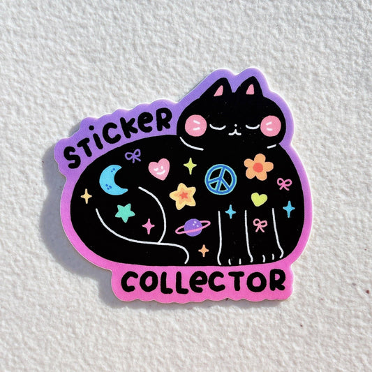 Sticker Collector Black Cat Sticker