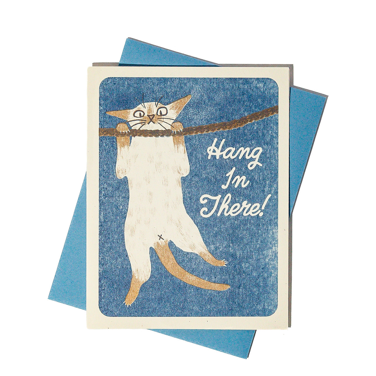 Hang in There Siamese Cat Greeting Card