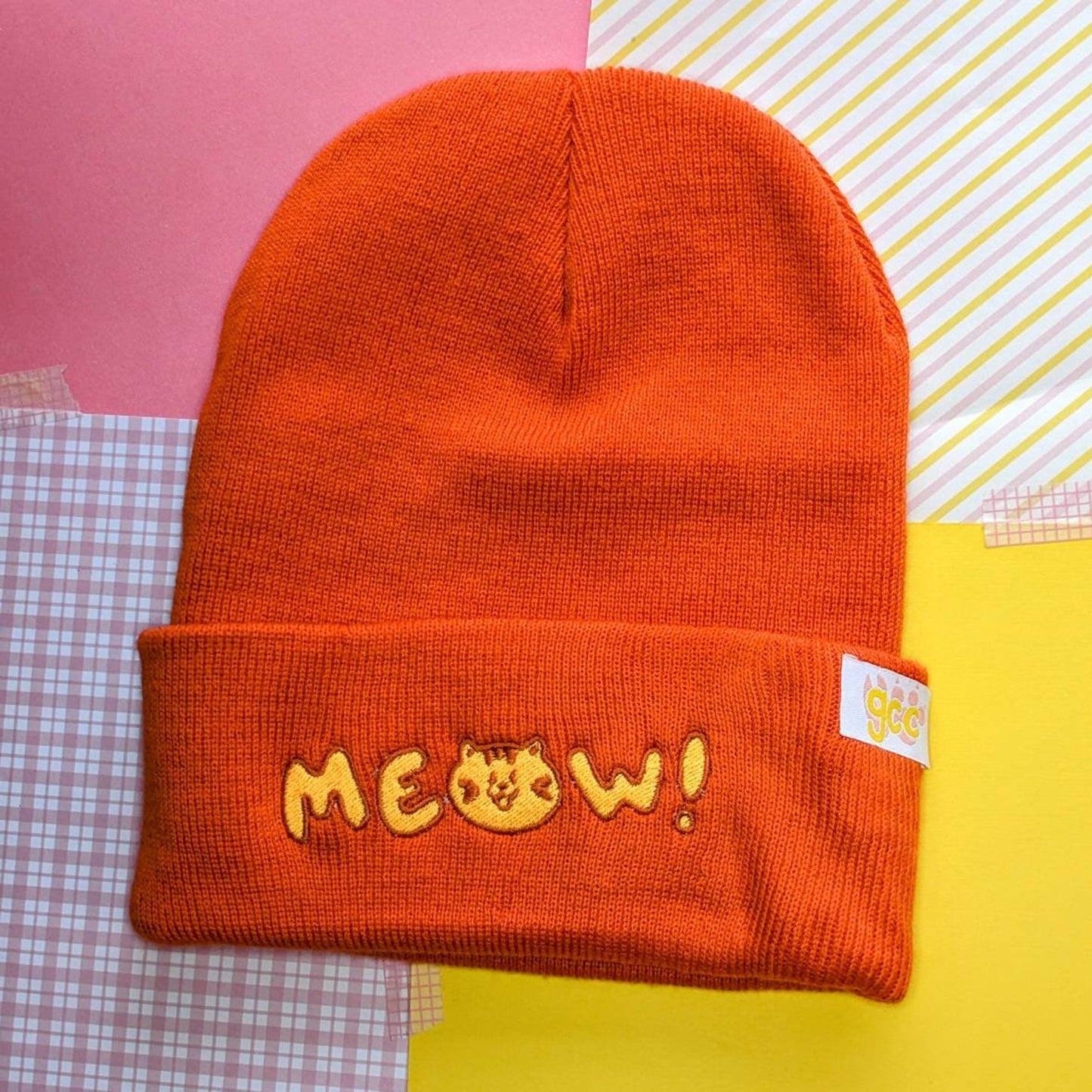 Meow! Orange Cat Beanie