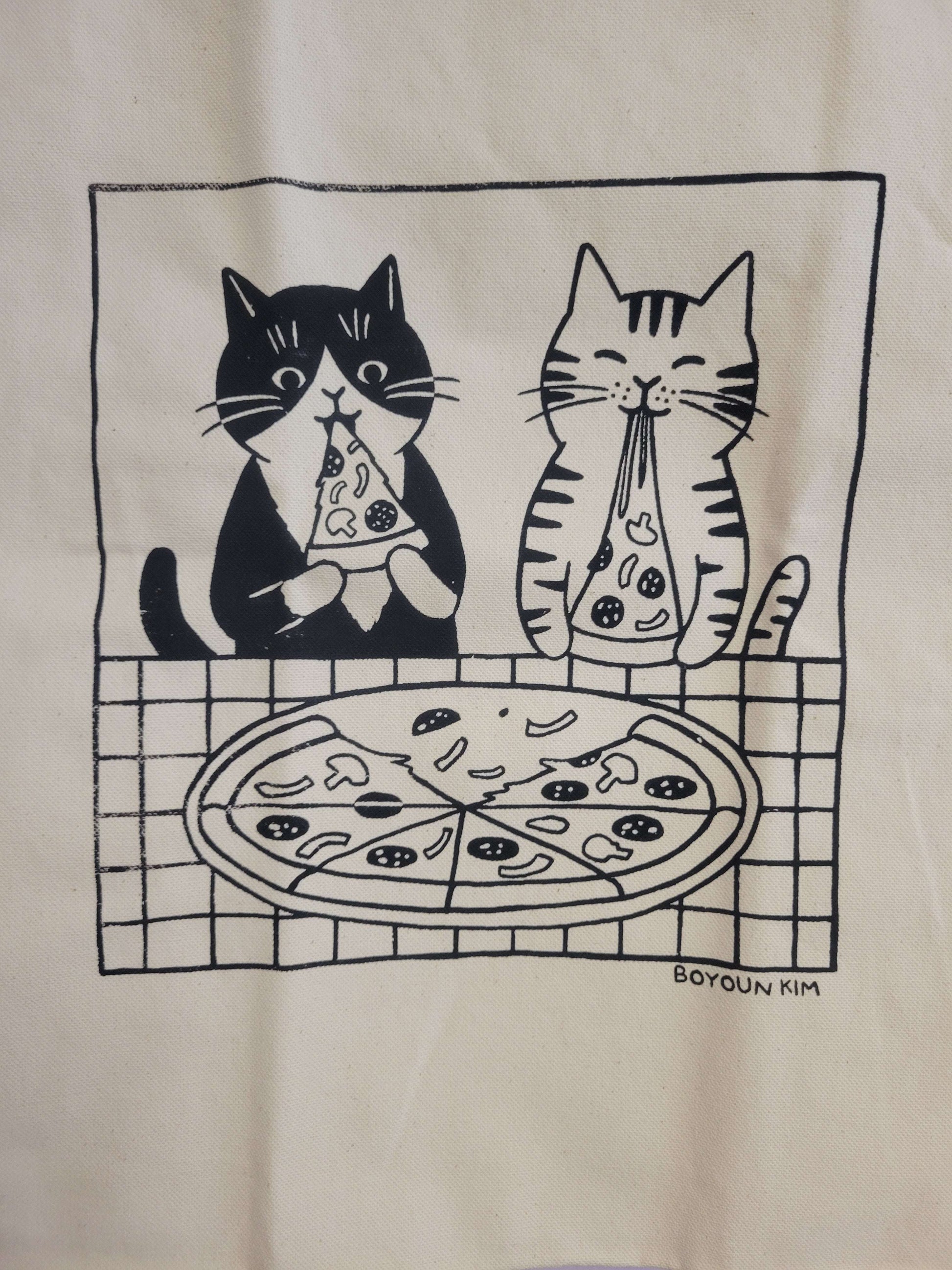 Pizza Cats Tote Bag