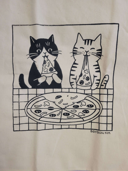 Pizza Cats Tote Bag