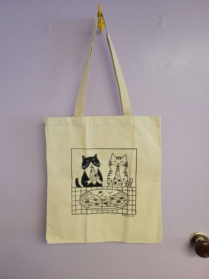 Pizza Cats Tote Bag