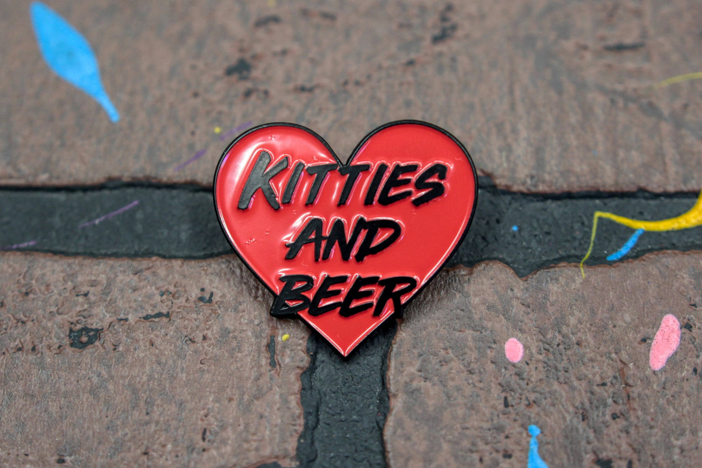 Kitties and Beer Enamel Pin