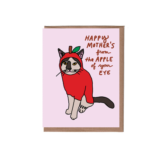 Happy Mother's Day Apple Cat Scratch & Sniff Card