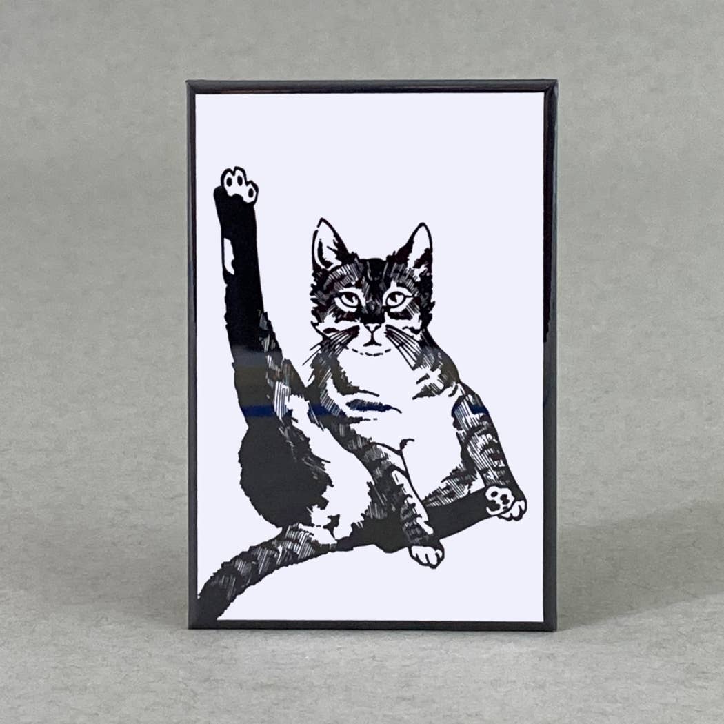 Cat Plays the Violin Cat Butt Magnet