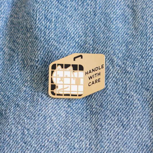 Handle with Care Pin