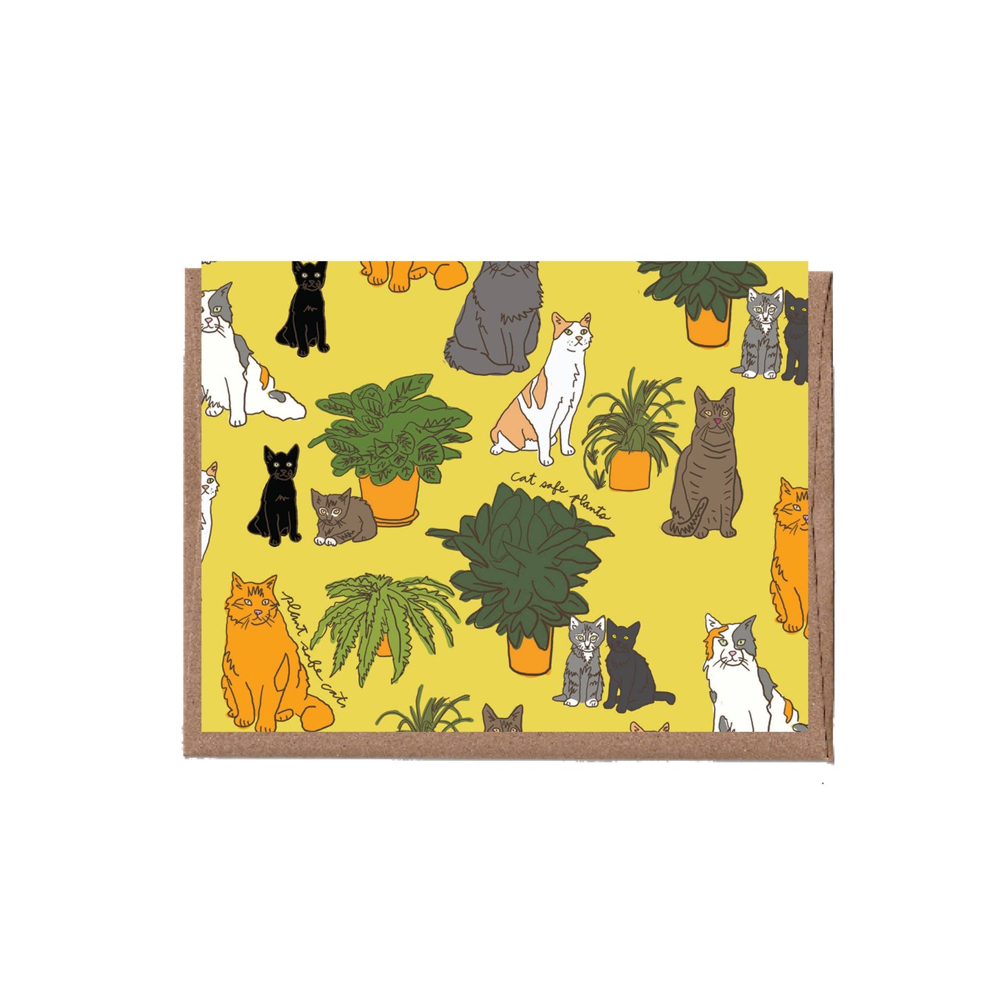 Plants and Cats Greeting Card - Box of 6