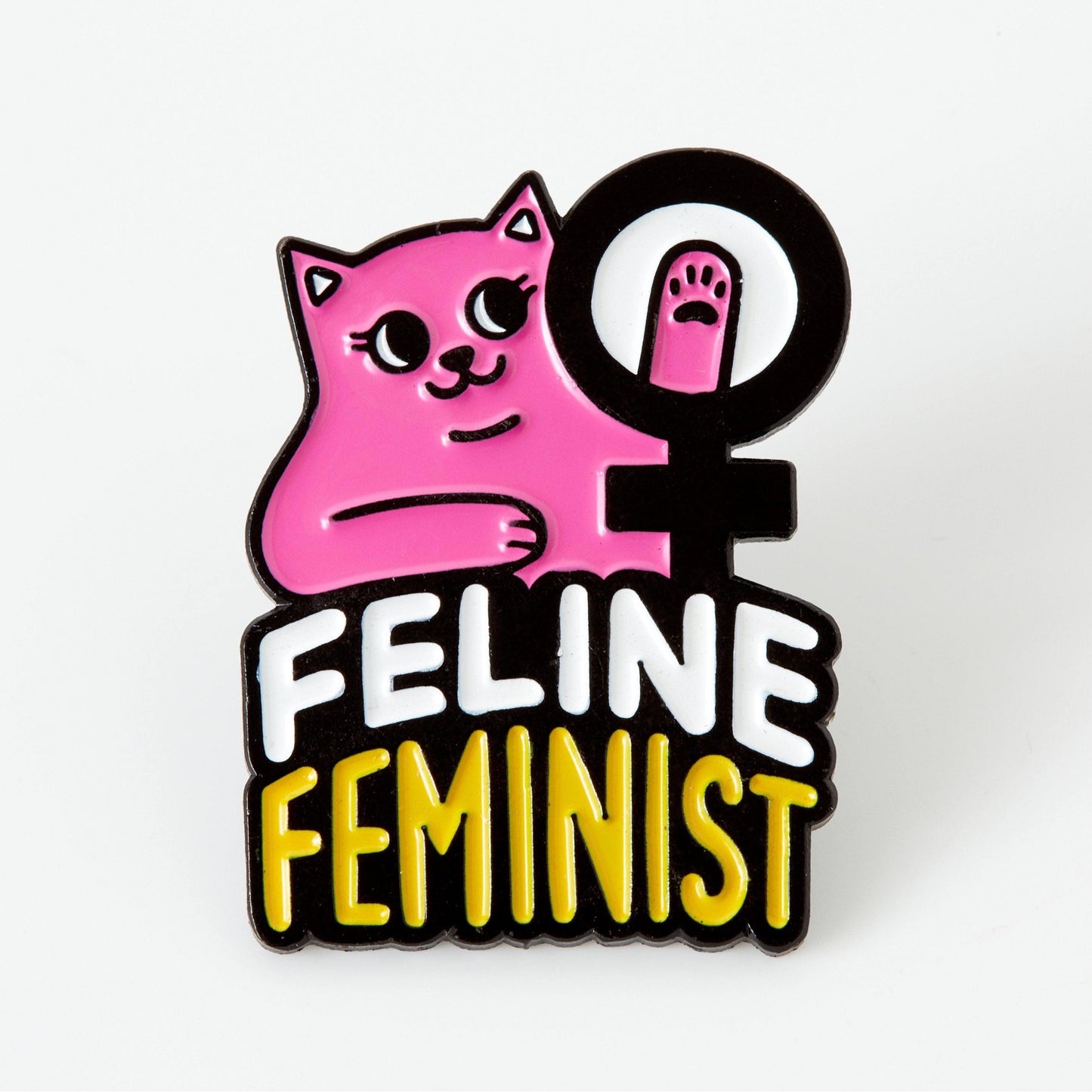 Feline Feminist Enamel Pin