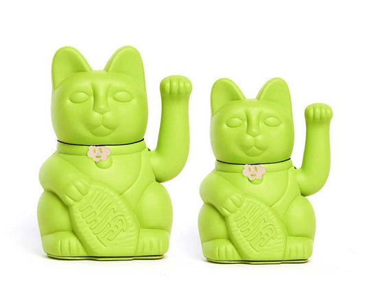 Lucky Cat Maneki Neko Figurine (Green Mojito)