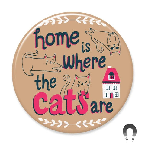Home is Where the Cats Are Magnet