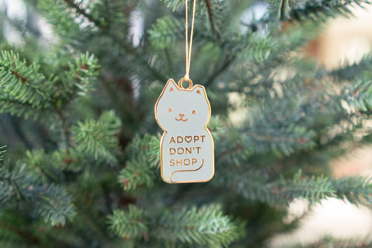 Adopt Don't Shop Cat Ornament