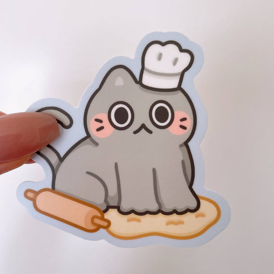 Making Biscuits Baker Cat Sticker