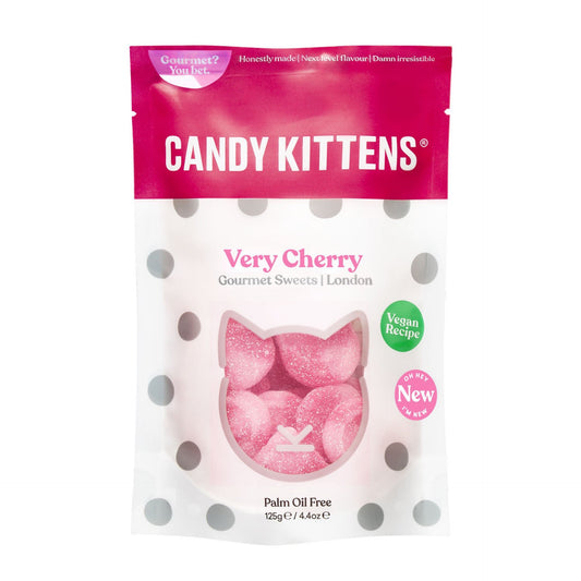 Candy Kittens Very Cherry Fruit Gummies (140g / 4.9 oz pouch)
