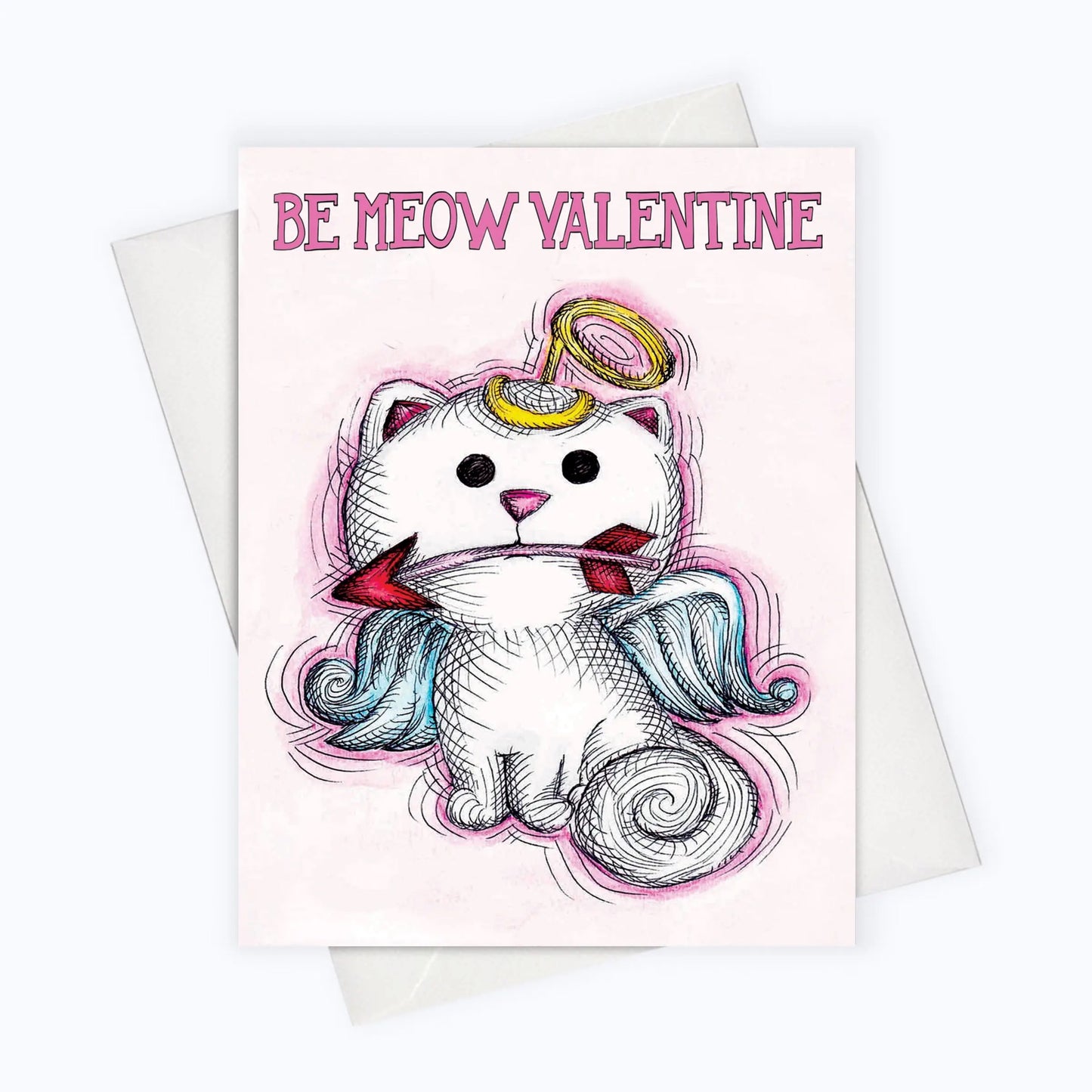Be Meow Valentine Cat Card