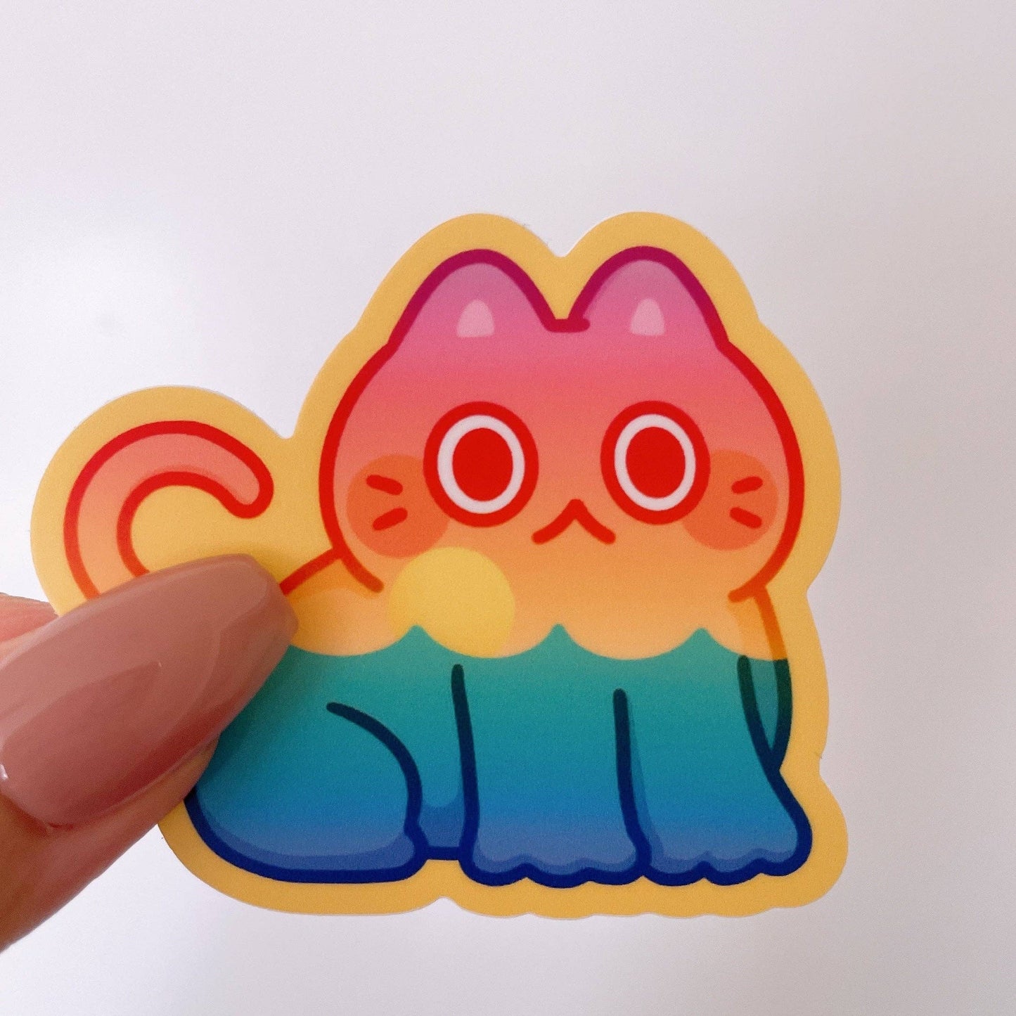 Sunset Cat Sticker