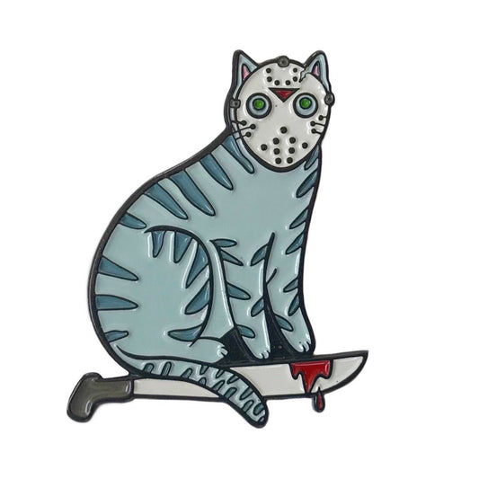 Camp Killer Cat Enamel Pin