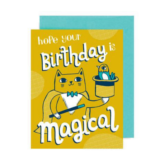 Hope Your Birthday Is Magical Cat Card