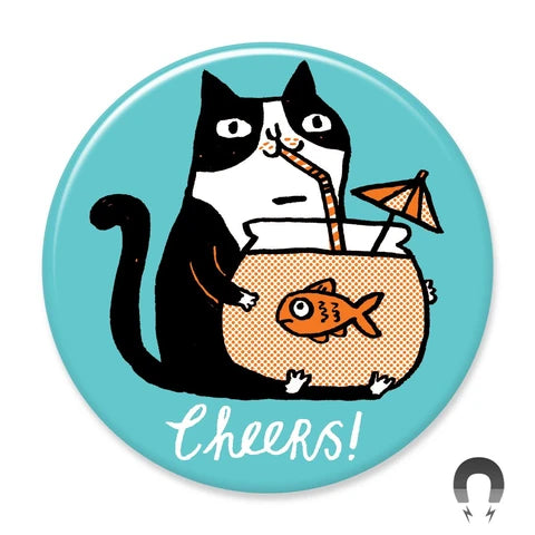 Cheers! Cat Magnet